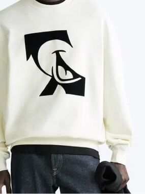 Zara Disney Cream Crewneck Sweatshirt
